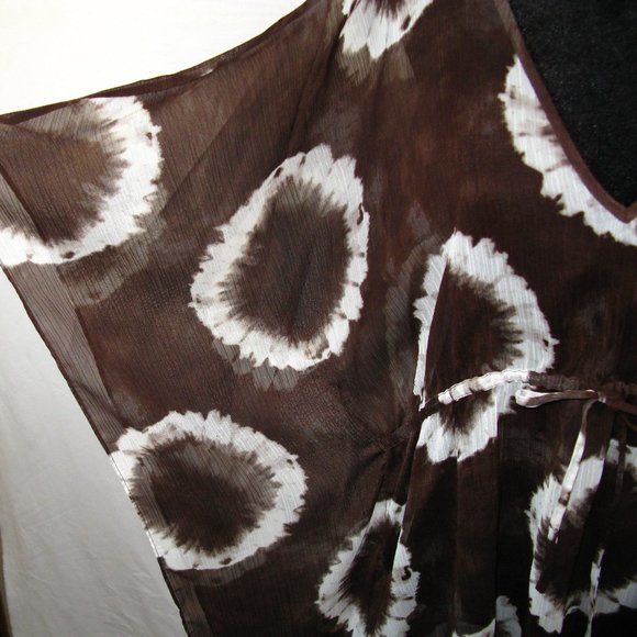 Michael Kors Swimsuit cover-up - Brown/Cream - Size L/XL - Like New - Picture 2 of 4